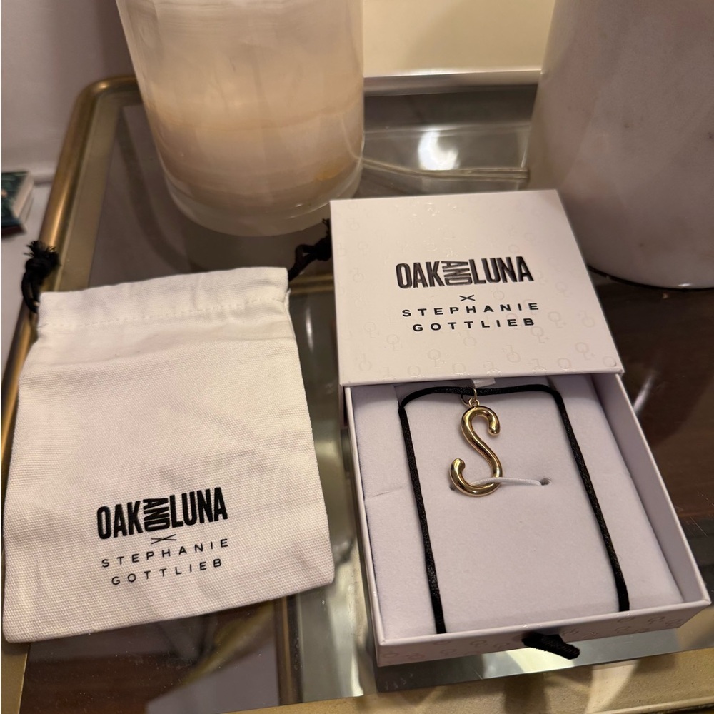 Oak and Luna Gold Initial Necklace